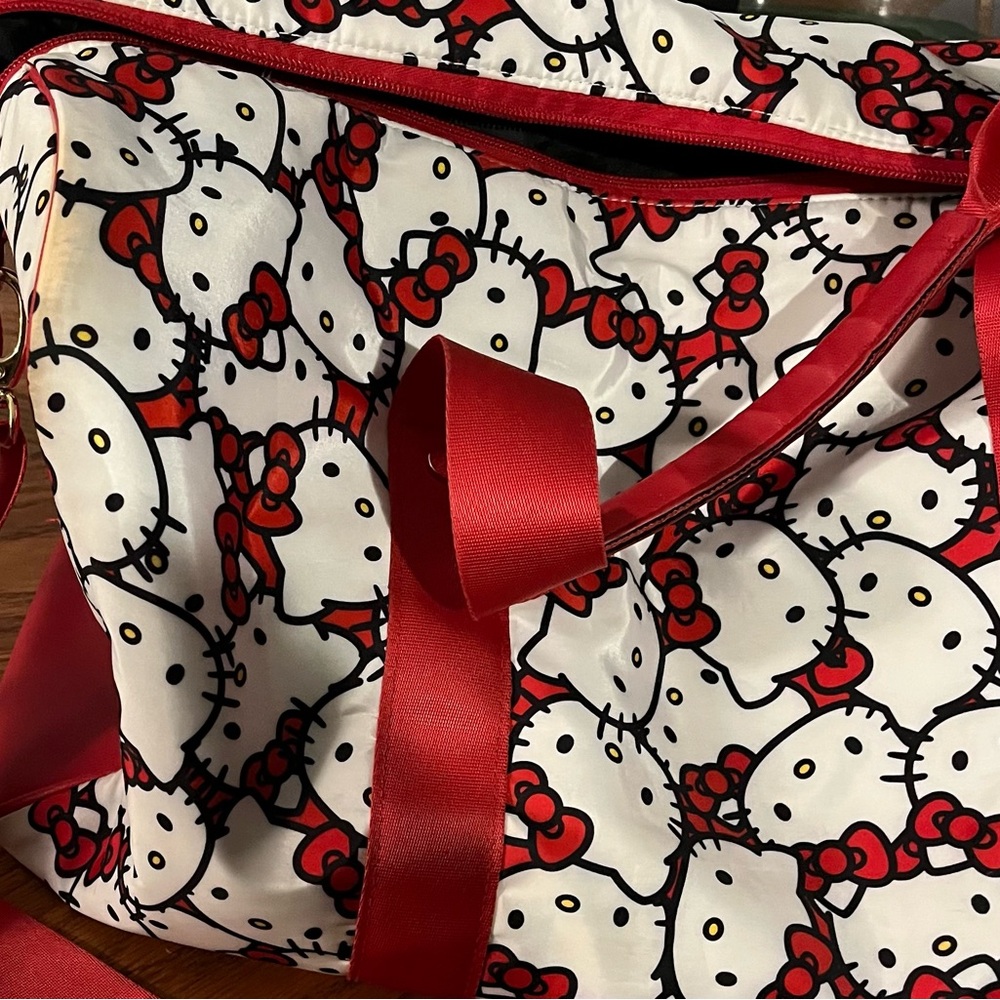 Hello Kitty Red and White Tote Bag